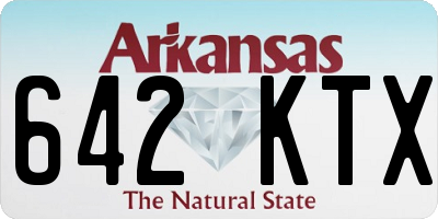 AR license plate 642KTX