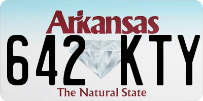 AR license plate 642KTY