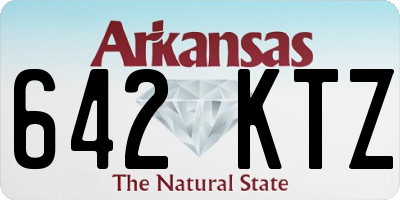 AR license plate 642KTZ