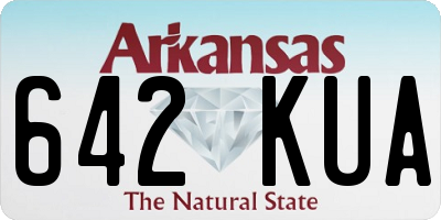 AR license plate 642KUA