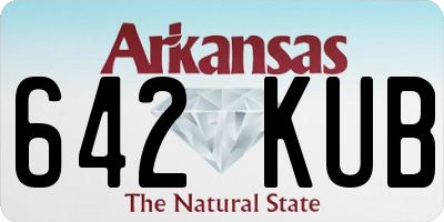 AR license plate 642KUB