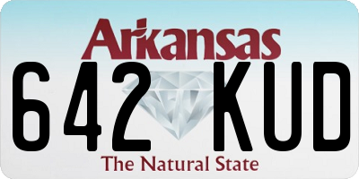 AR license plate 642KUD