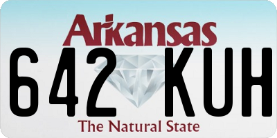 AR license plate 642KUH