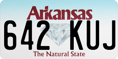 AR license plate 642KUJ