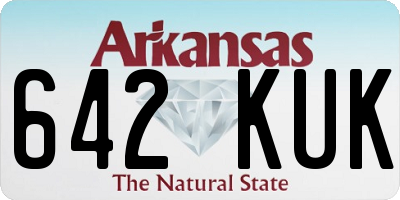 AR license plate 642KUK
