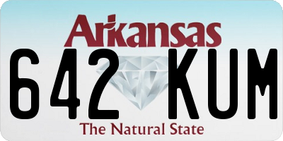 AR license plate 642KUM