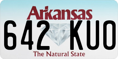 AR license plate 642KUO