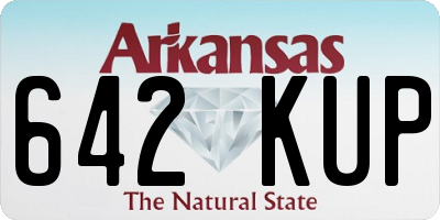 AR license plate 642KUP