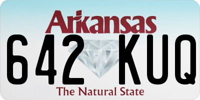 AR license plate 642KUQ