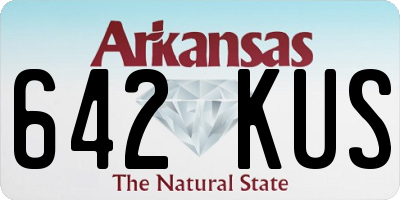 AR license plate 642KUS