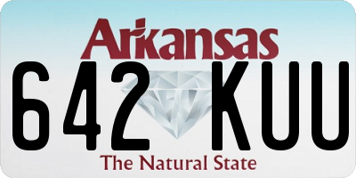 AR license plate 642KUU