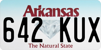 AR license plate 642KUX