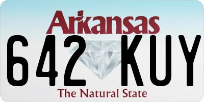 AR license plate 642KUY