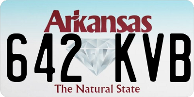 AR license plate 642KVB