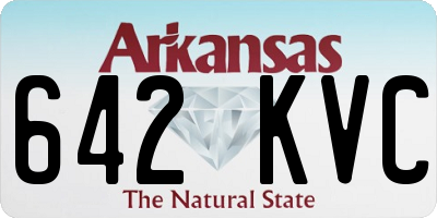 AR license plate 642KVC