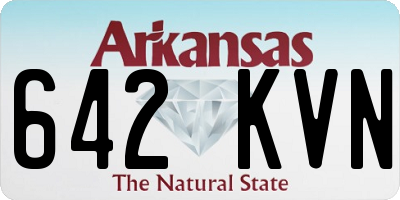 AR license plate 642KVN