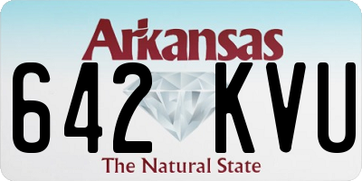 AR license plate 642KVU