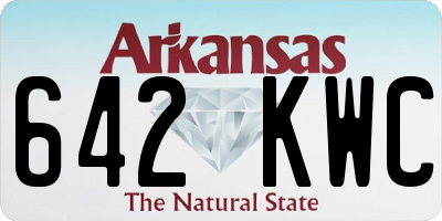 AR license plate 642KWC