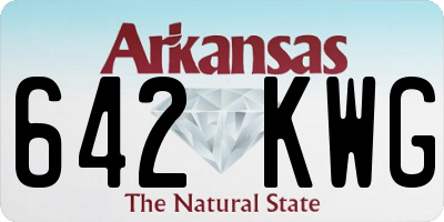 AR license plate 642KWG