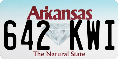 AR license plate 642KWI