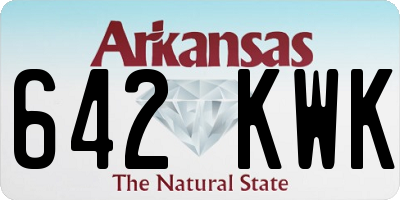 AR license plate 642KWK