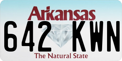 AR license plate 642KWN