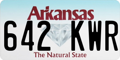 AR license plate 642KWR