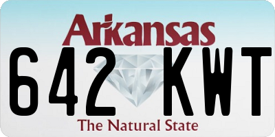 AR license plate 642KWT