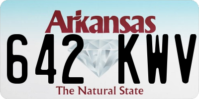 AR license plate 642KWV
