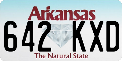 AR license plate 642KXD
