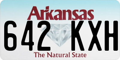 AR license plate 642KXH