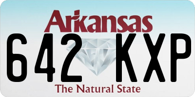 AR license plate 642KXP