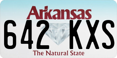 AR license plate 642KXS