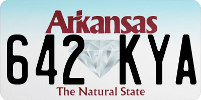 AR license plate 642KYA