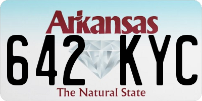 AR license plate 642KYC
