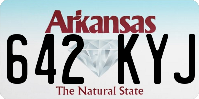 AR license plate 642KYJ