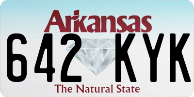 AR license plate 642KYK