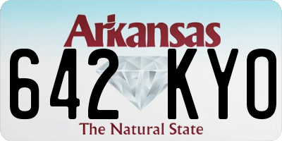 AR license plate 642KYO