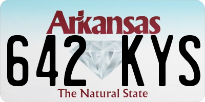 AR license plate 642KYS