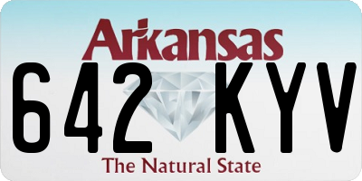 AR license plate 642KYV