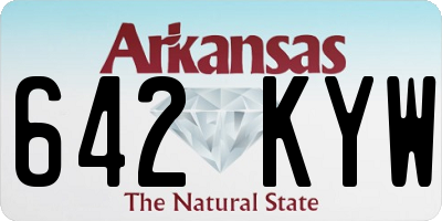 AR license plate 642KYW