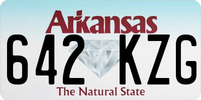 AR license plate 642KZG