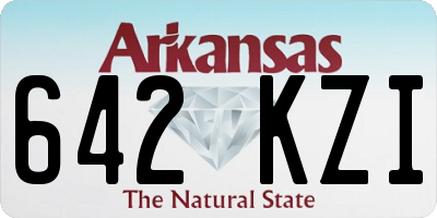 AR license plate 642KZI