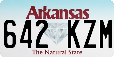 AR license plate 642KZM