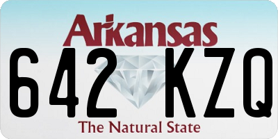 AR license plate 642KZQ