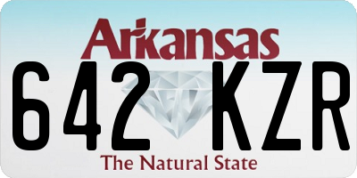 AR license plate 642KZR