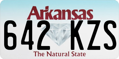 AR license plate 642KZS