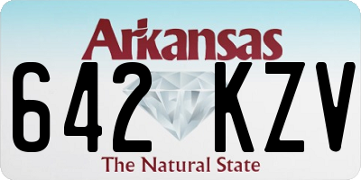 AR license plate 642KZV