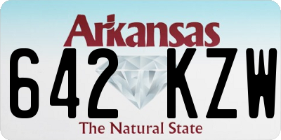 AR license plate 642KZW