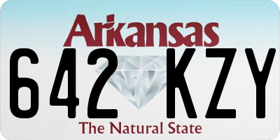 AR license plate 642KZY